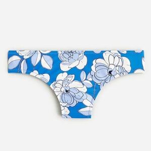NWT 2x J Crew Hipster full-coverage bikini bottom in blue peony